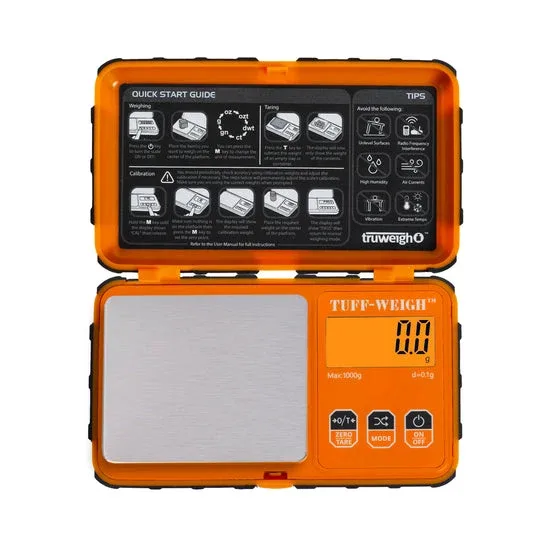 Truweigh Tuff-Weigh Scale 1000g x 0.1g Orange/Black - Image 2