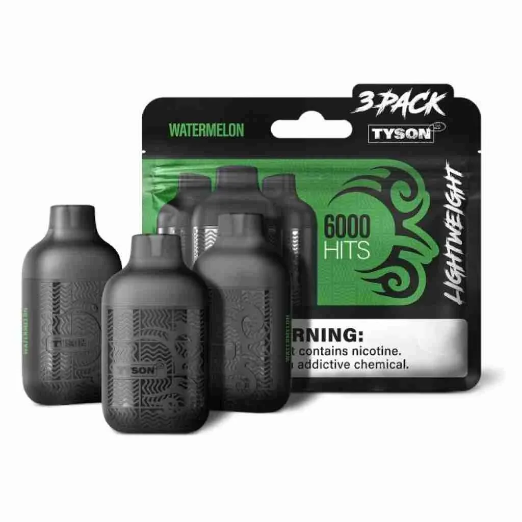 Tyson Lightweight Nicotine Disposable Vape 3pk - Image 2