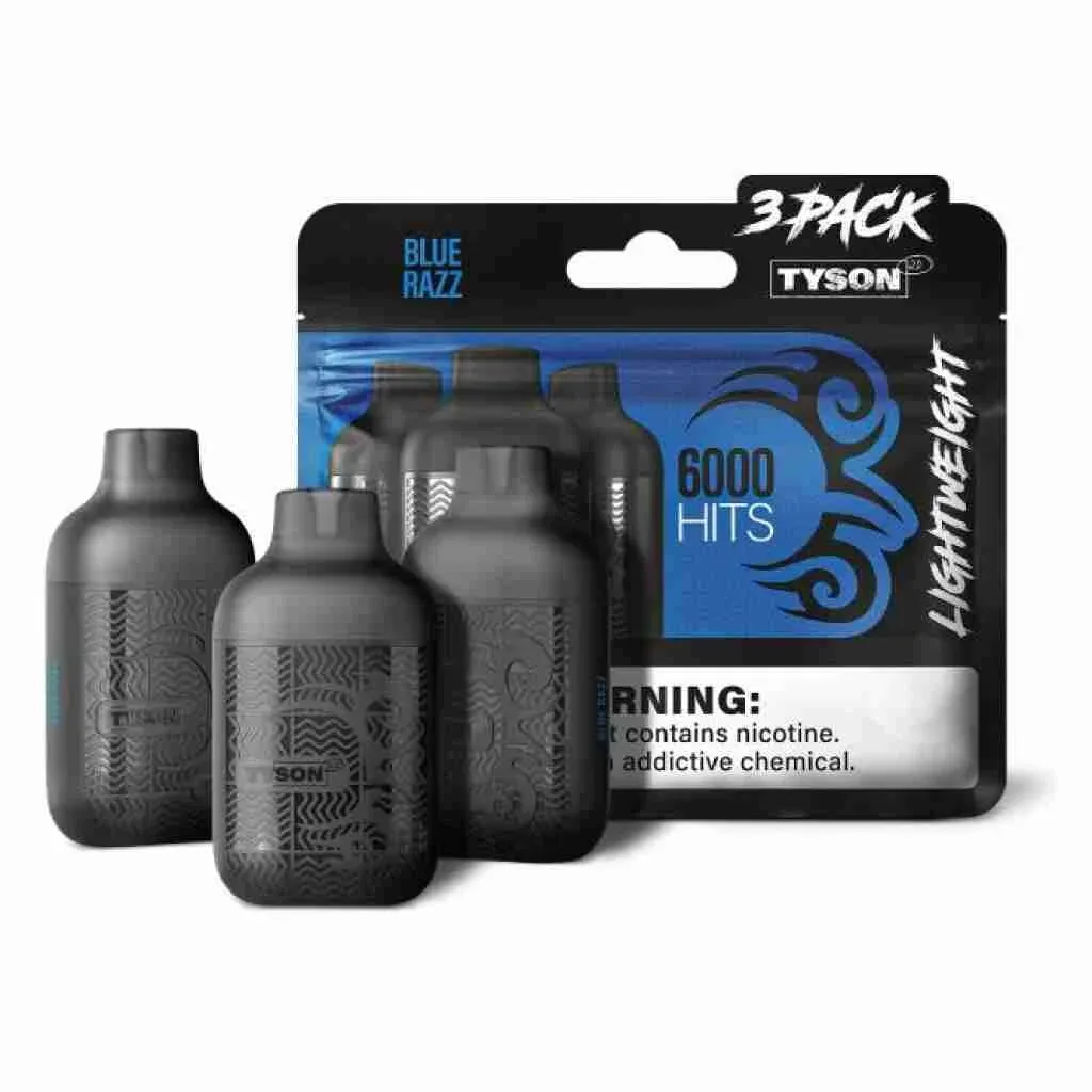 Tyson Lightweight Nicotine Disposable Vape 3pk