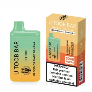 U Toob Bar Blood Orange Banana Disposable Vape — 5% Nic, 5K Puffs
