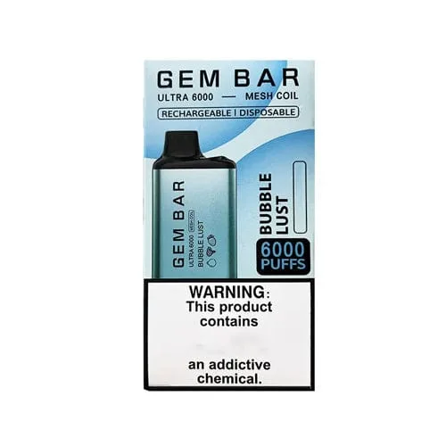 Vaapod Gem Bar Disposable Vape (5%, 6000 Puffs) - Bubble Lust