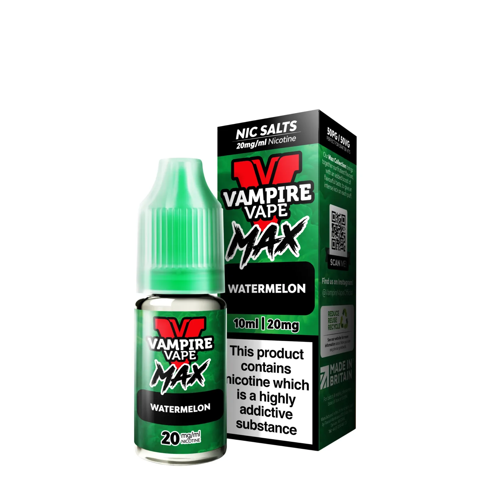 Vampire Vape Max Nic Salt 5mg (0.5%) - Image 2