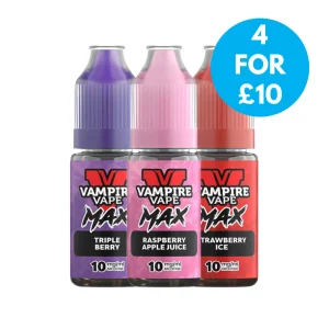 Vampire Vape Max Nic Salts 10mg (1%)