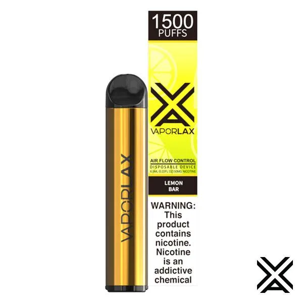 Vaporlax Disposable Vape (5%, 1500 Puffs) - Vanilla Custard