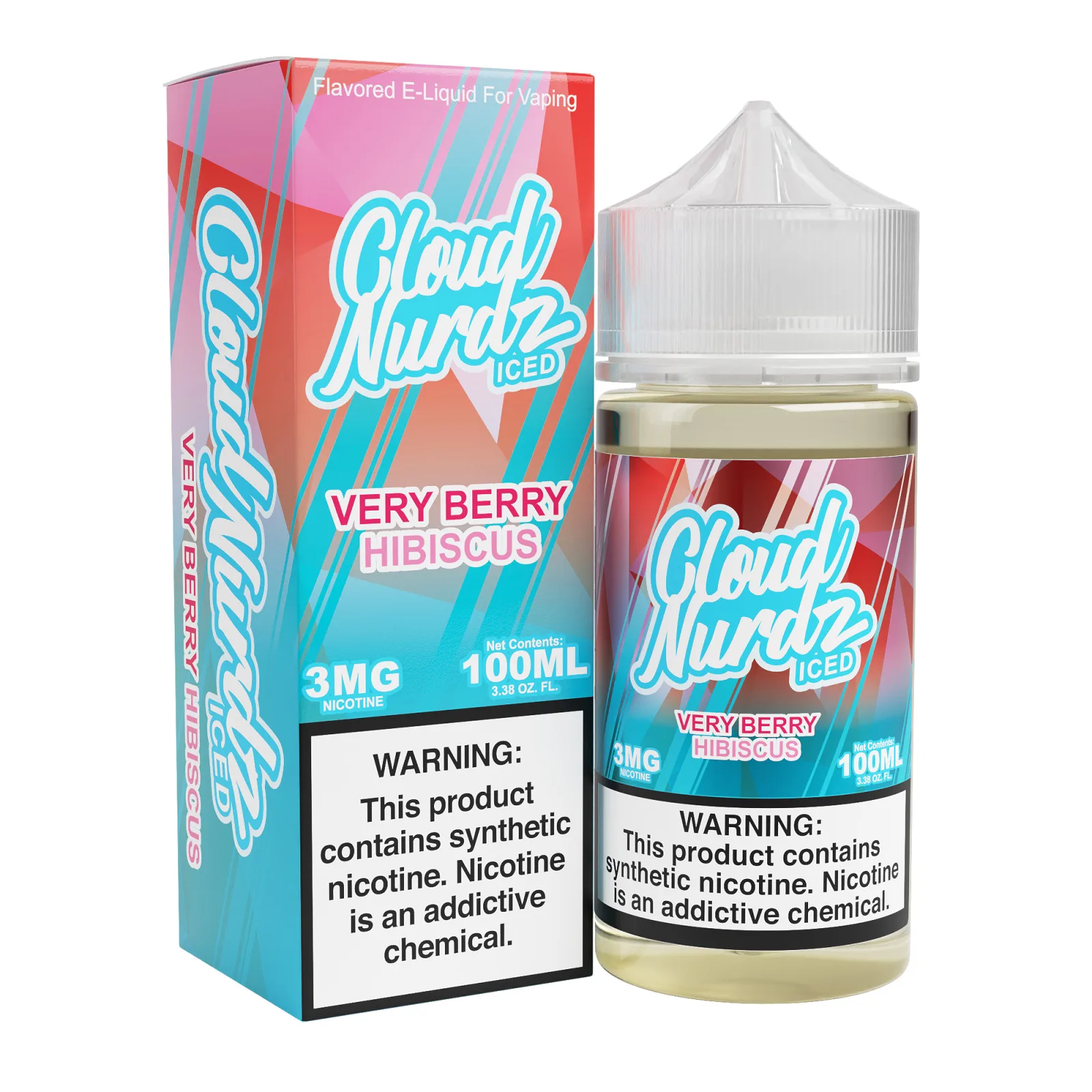 Very Berry Hibiscus Iced – Cloud Nurdz Freebase – 100mL