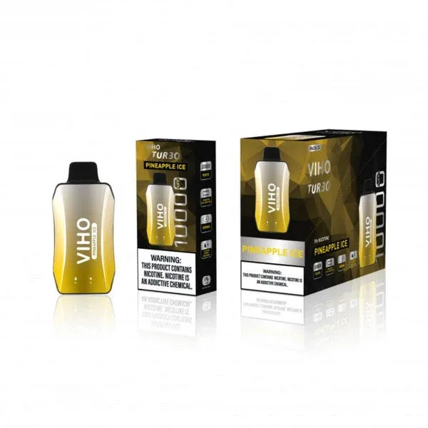 VIHO Turbo Chrome 10,000 Puff Nicotine Disposable 5 Pack - Image 2