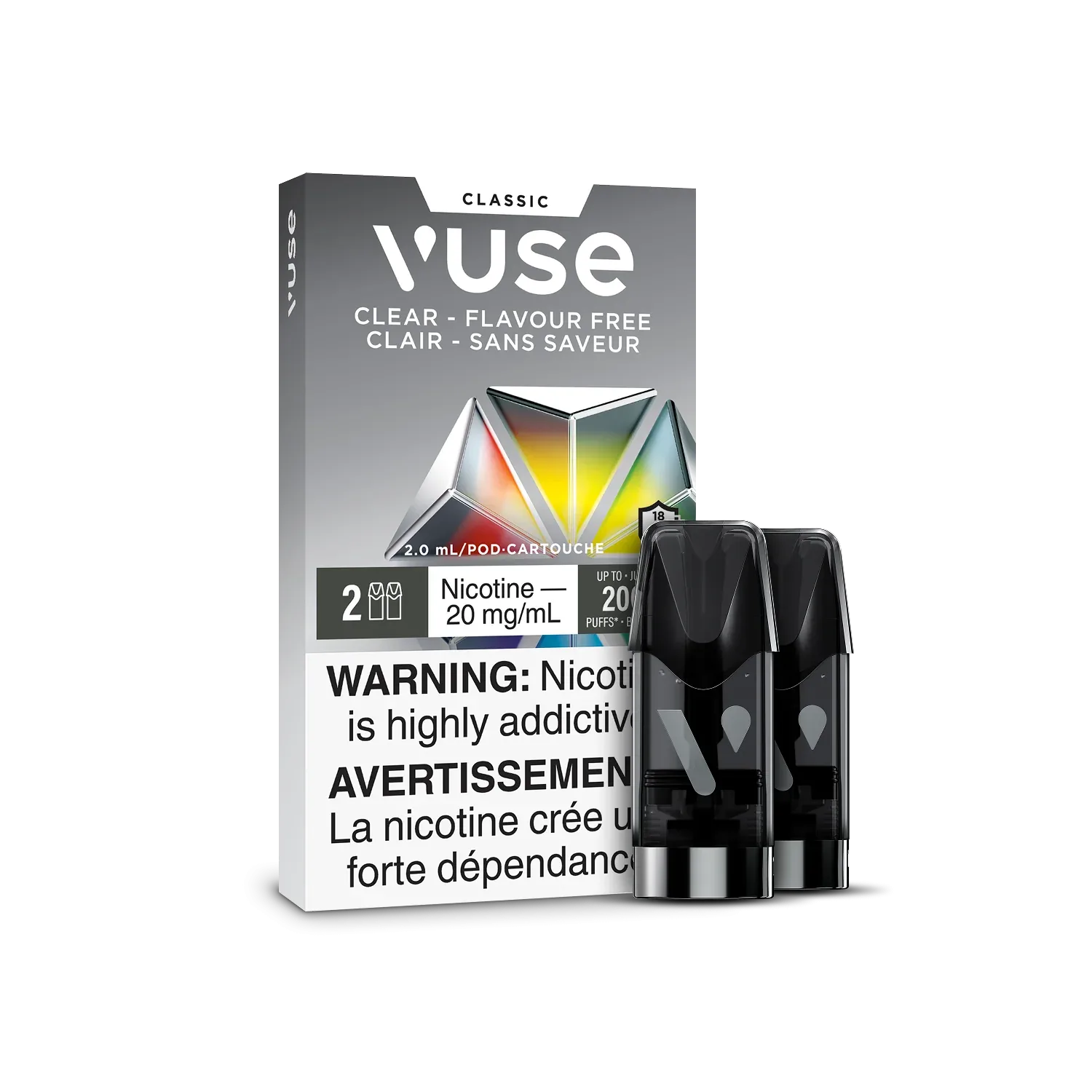 Vuse Clear Tobacco 2/pk 12mg pod