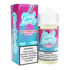 Watermelon Berry Iced – Cloud Nurdz Freebase – 100mL
