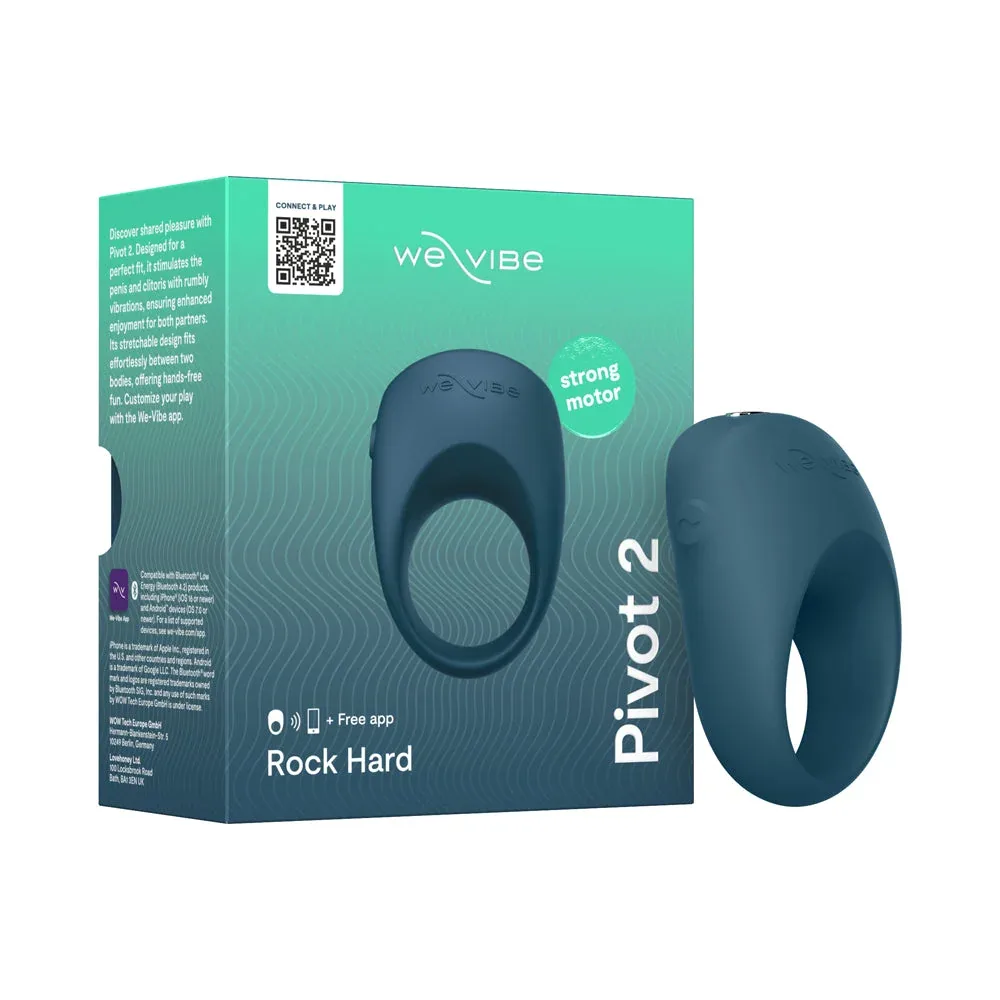 We-Vibe Pivot 2 Vibrating Couples Ring Slate - Image 2