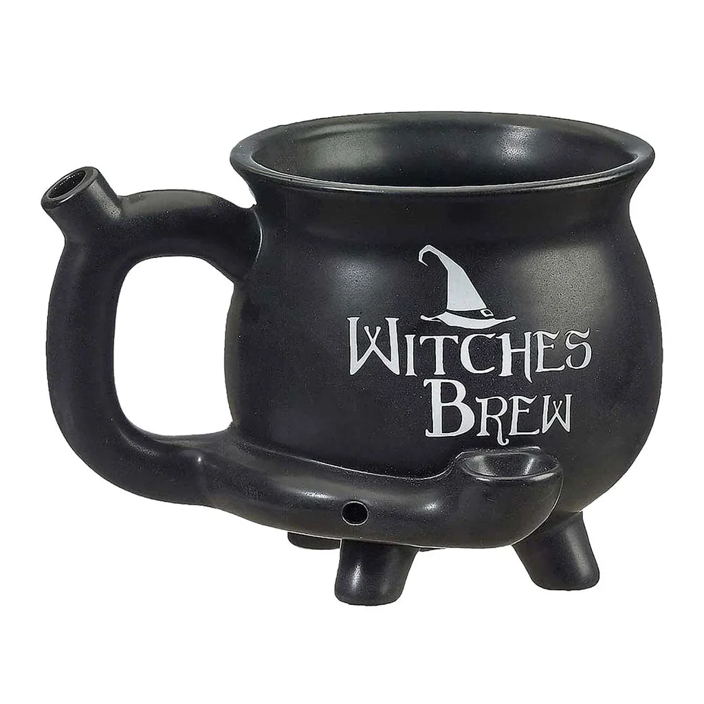 WITCHES BREW CAULDRON PREMIUM ROAST & TOAST PIPE MUG