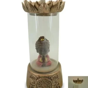 ZenN - Baby Buddha LED Backflow Incense Burner 4.2x4.2x5.7”