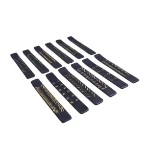 ZenN - Carved Black Incense Ash Catcher Set