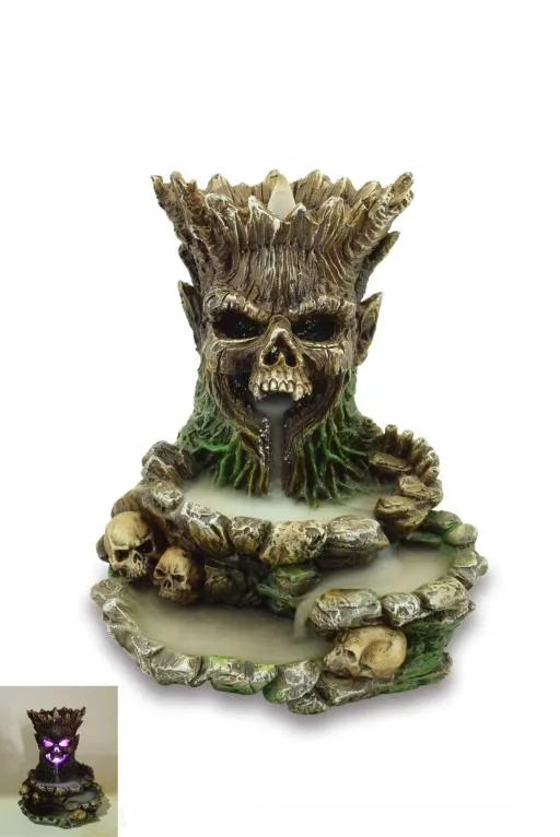 ZenN - Skull Tree LED Backflow Incense Burner 5x4.9x6”