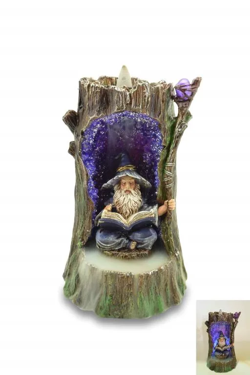 ZenN - Wizzard LED Backflow Incense Burner 4.3x4x6.7”
