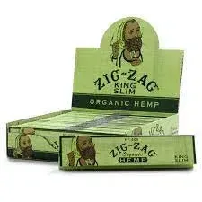 Zig Zag King Size Organic Hemp Rolling Papers - 24pk Box